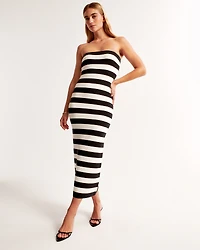 Strapless Midi Sweater Dress