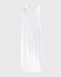 Column Bow-Front Maxi Dress
