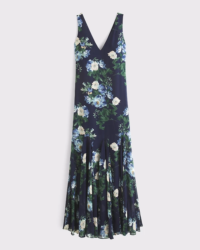 chinese dress ladies Godet Detail Maxi Dress – Endless Rose main image 1