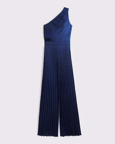 The A&F Giselle Pleated One-Shoulder Jumpsuit