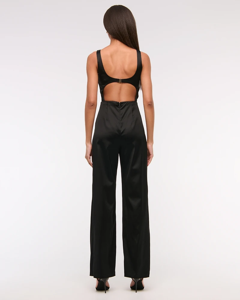 Slash Clasp-Back Jumpsuit