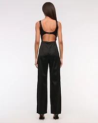 Slash Clasp-Back Jumpsuit
