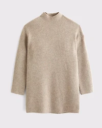 Easy Mockneck Mini Sweater Dress
