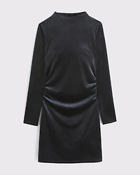 The A&F Paloma Long-Sleeve Velvet Mini Dress