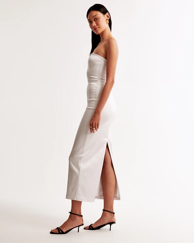strapless trapeze maxi dress Abercrombie Strapless Trapeze Maxi by Abercrombie and Fitch