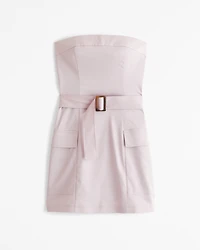 Strapless Utility Mini Dress