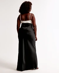 The A&F Julia Slip Contrast Bodice Maxi Dress