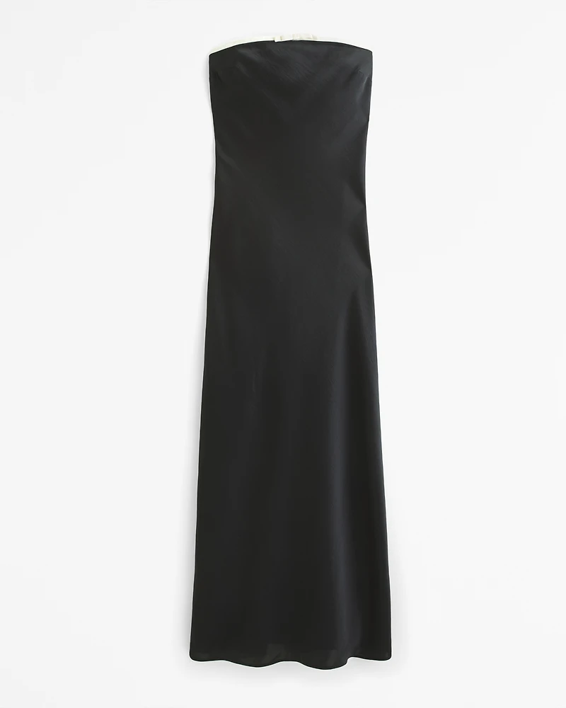 The A&F Julia Slip Strapless Bow Detail Maxi Dress