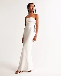 emerson strapless poplin midi dress TargetMomof10 on LTK