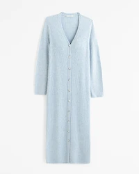 Ribbed Sweater Duster Dress