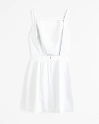 Slash Neck Mini Dress