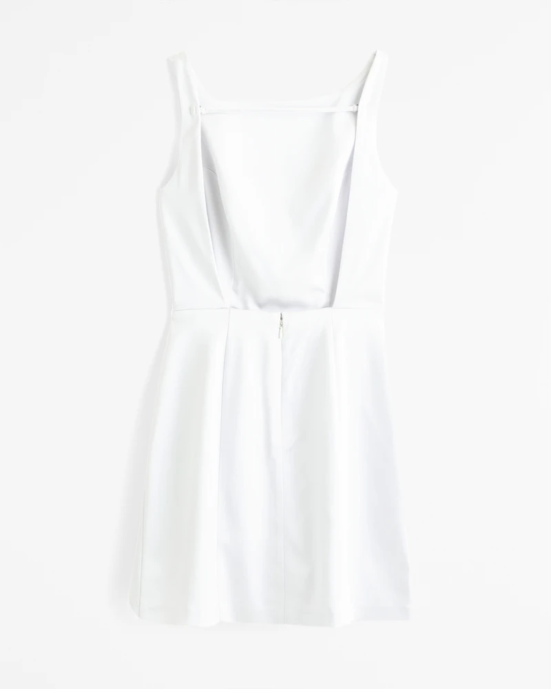 Slash Neck Mini Dress