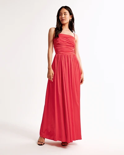 The A&F Emerson Lace-Up Back Maxi Dress