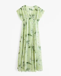 Dolman Sleeve Flowy Maxi Dress