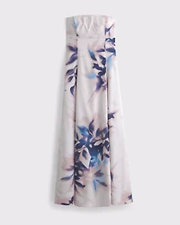 Godet Clasp-Back Midi Dress