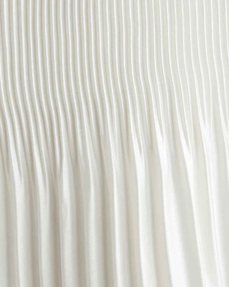 The A&F Giselle Faux Pearl Pleat Release Mini Dress