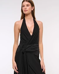 Knot-Front Maxi Dress