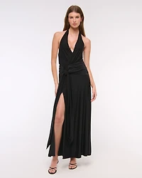 Knot-Front Maxi Dress
