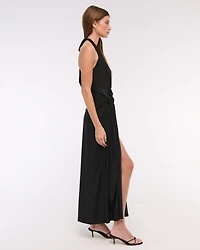 Knot-Front Maxi Dress
