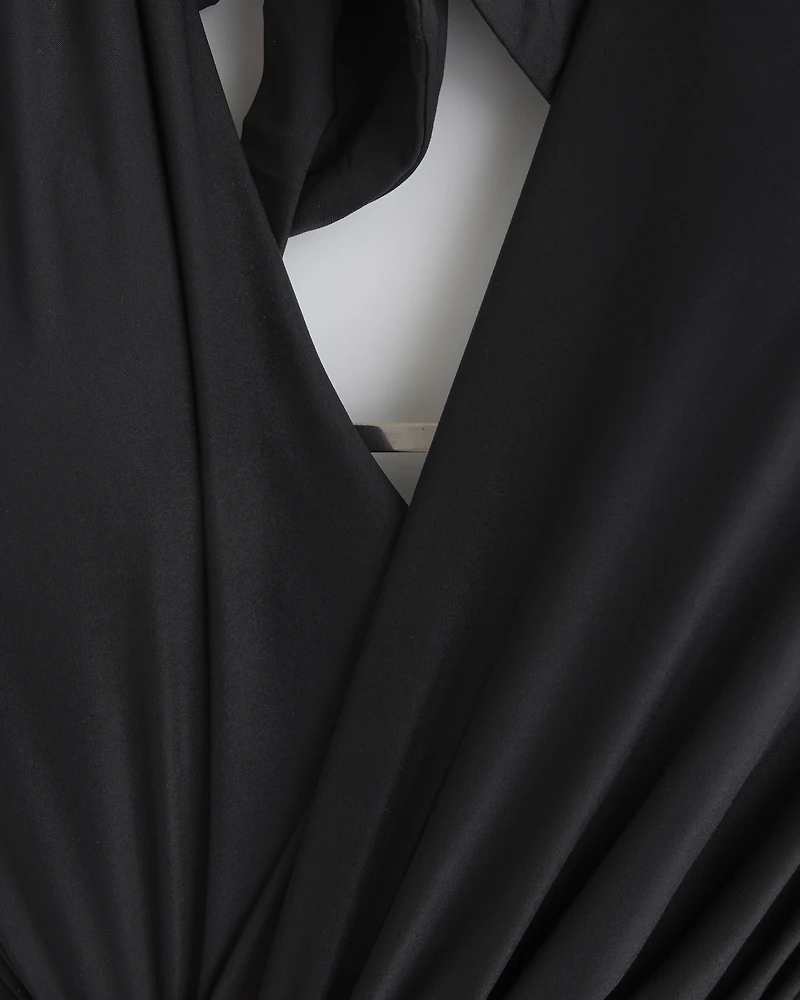 Knot-Front Maxi Dress