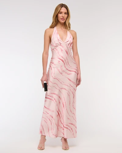 the a&f julia slip halter maxi dress Abercrombie Kids The A&F Julia Slip Halter Maxi Dress