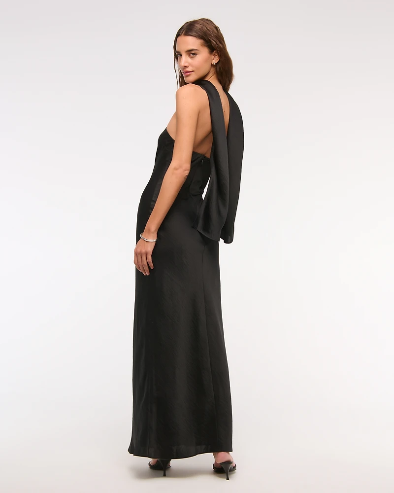 The A&F Julia Slip Strapless Scarf Maxi Dress