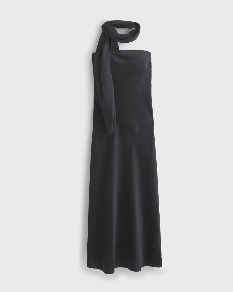 The A&F Julia Slip Strapless Scarf Maxi Dress