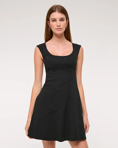 The A&F Mila Cap Sleeve Mini Dress
