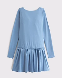 Drop-Waist Knit Skort