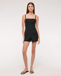Micro Short Tailored Romper