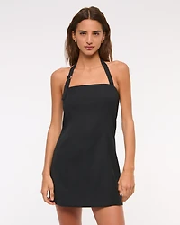 Halter Tailored Mini Dress