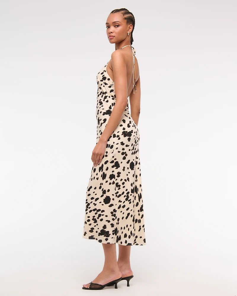 Halter Slip Midi Dress