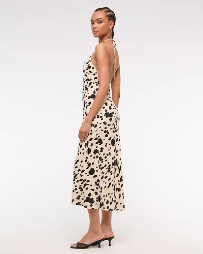 Halter Slip Midi Dress