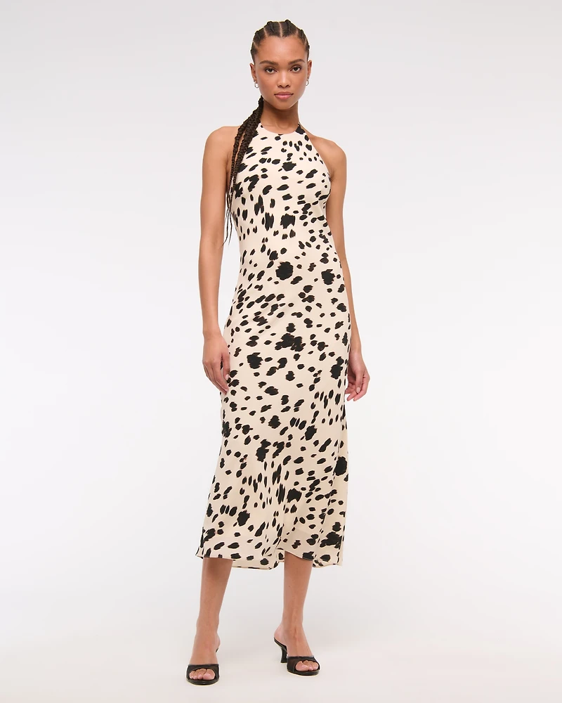 Halter Slip Midi Dress