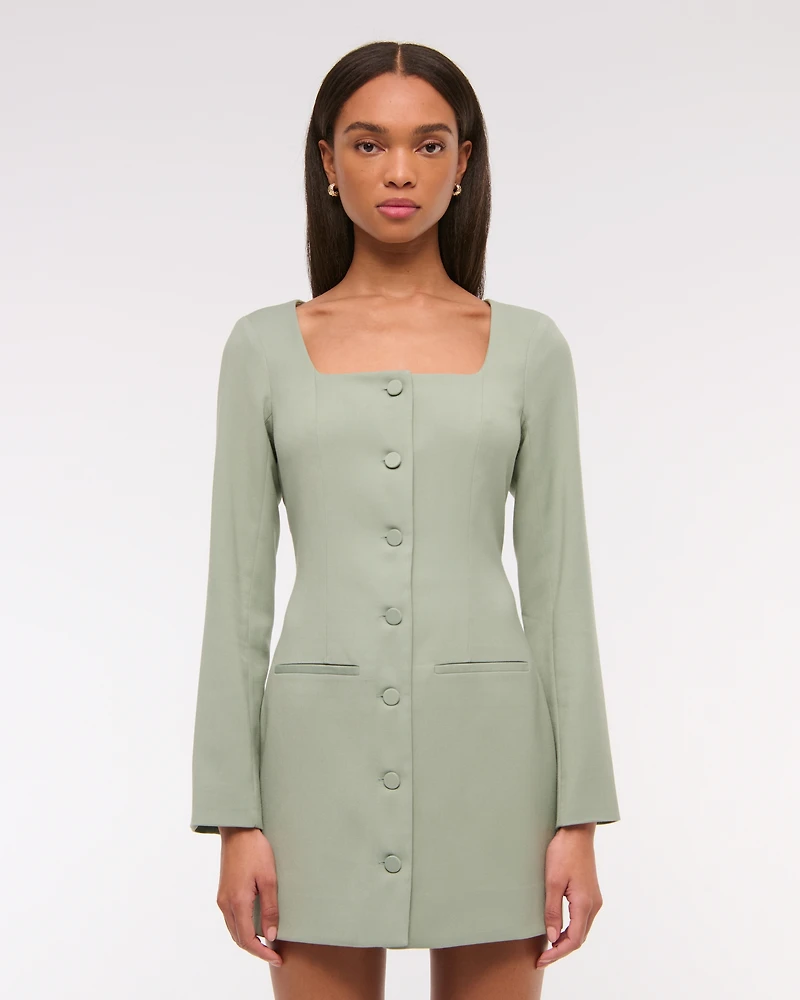 The A&F Mara Long-Sleeve Mini Dress