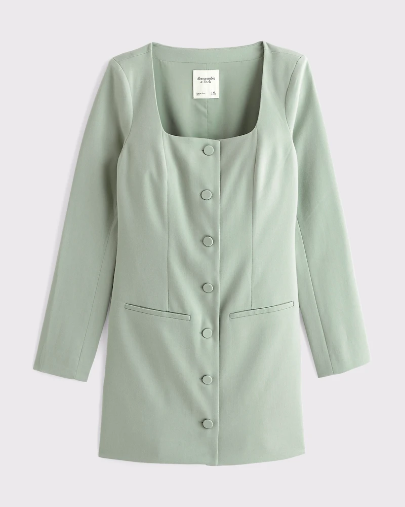 The A&F Mara Long-Sleeve Mini Dress