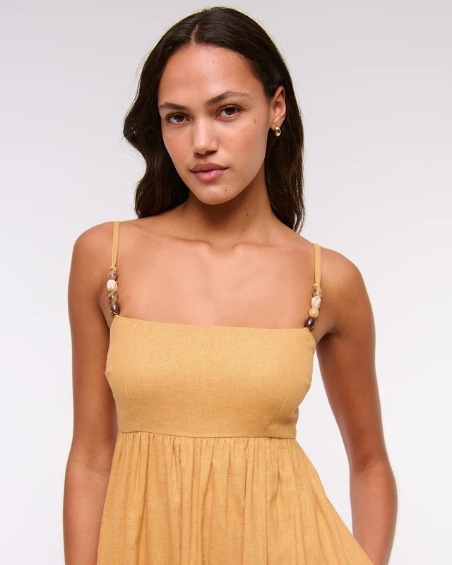 tie back beach dress h&m Women's White Tie-Shoulder-Strap Beach Dress