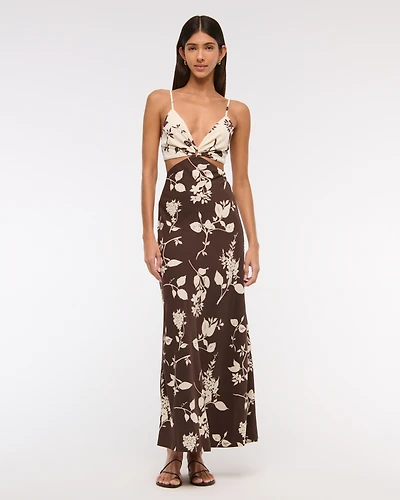 The A&F Julia Slip Cutout Maxi Dress
