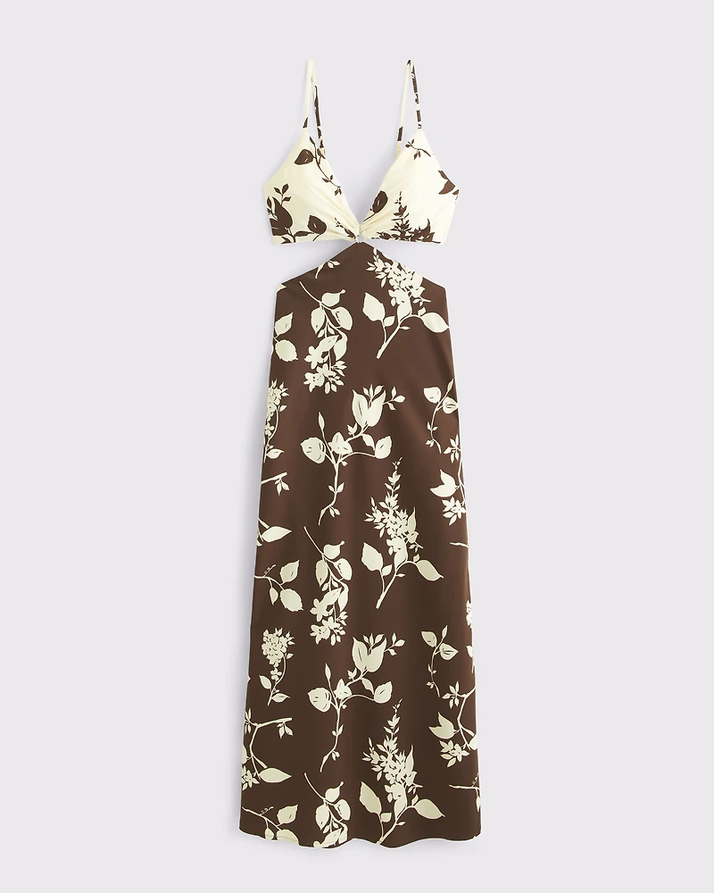 The A&F Julia Slip Cutout Maxi Dress