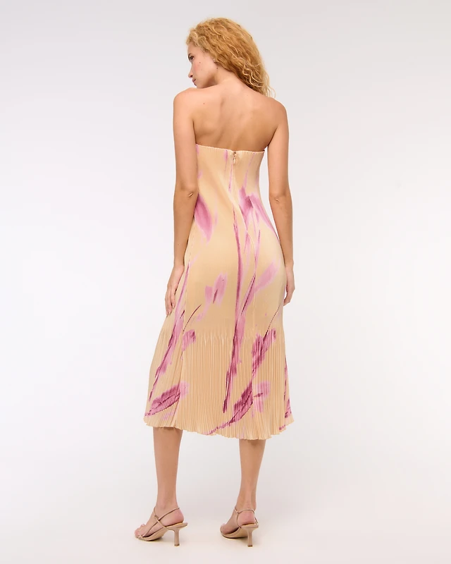 Abercrombie & Fitch The A&F Giselle Pleat Release Midi Dress | MainPlace  Mall