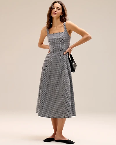 The A&F Mila Stretch Midi Dress