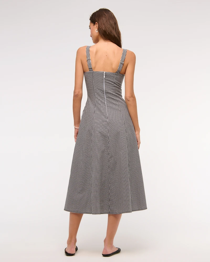 The A&F Mila Stretch Midi Dress