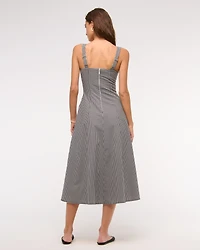 The A&F Mila Stretch Midi Dress