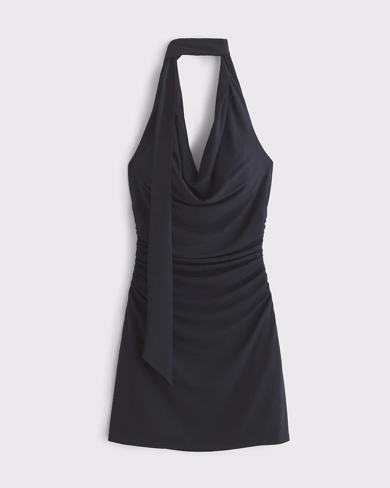 Halter Knit Mini Dress