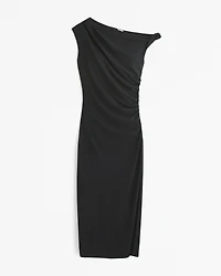 Asymmetrical Draped Maxi Dress