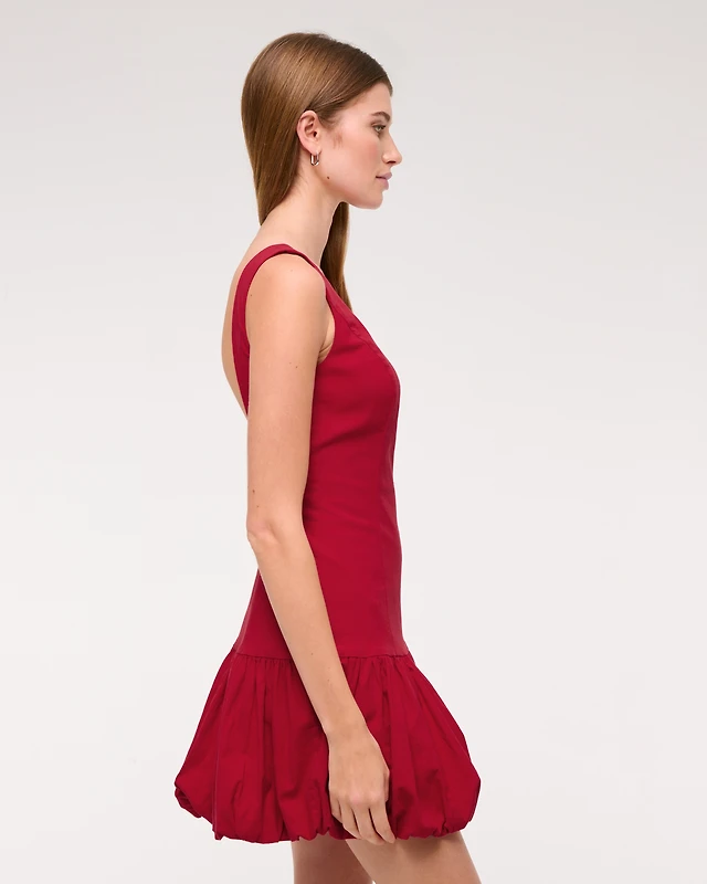 bhldn kendall sleeveless high neck organza mini dress Bhldn Kendall Sleeveless High-Neck Organza Mini Dress In Red - 29% Off