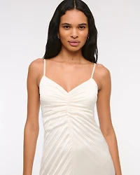 The A&F Giselle Sunburst Pleated Maxi Dress