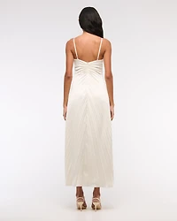 The A&F Giselle Sunburst Pleated Maxi Dress