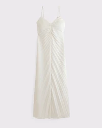 The A&F Giselle Sunburst Pleated Maxi Dress