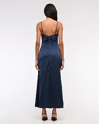 The A&F Giselle Sunburst Pleated Maxi Dress